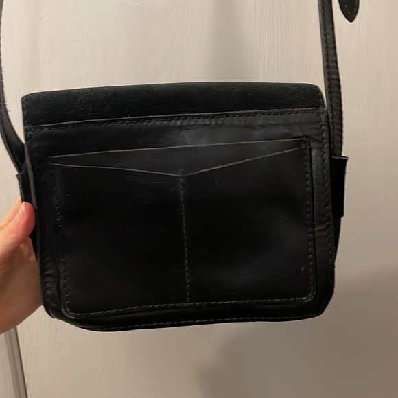 Madewell Bags Madewell Albury Leather Suede Black Crossbody Bag